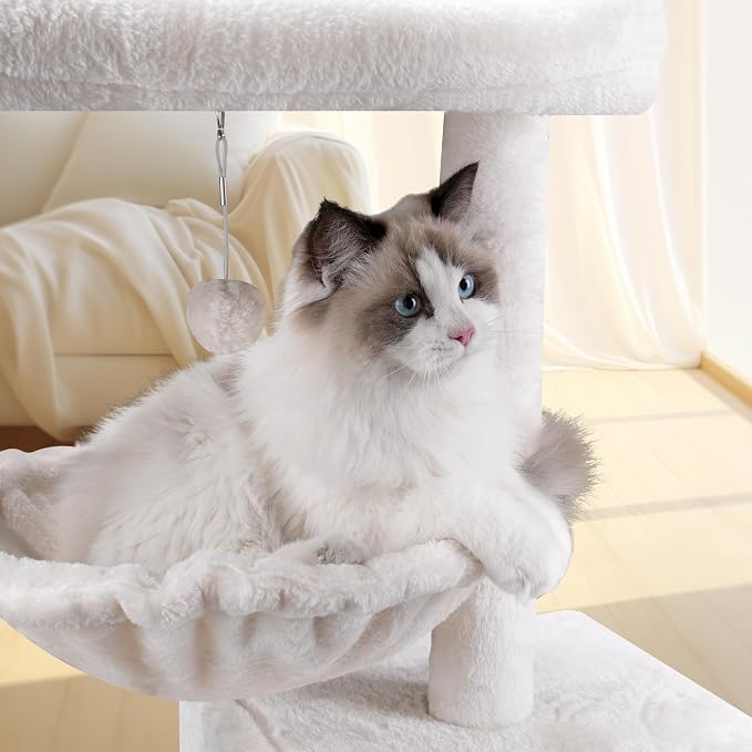 37.4" Cat Tree Tower with Twin Cat Condos - Image 5