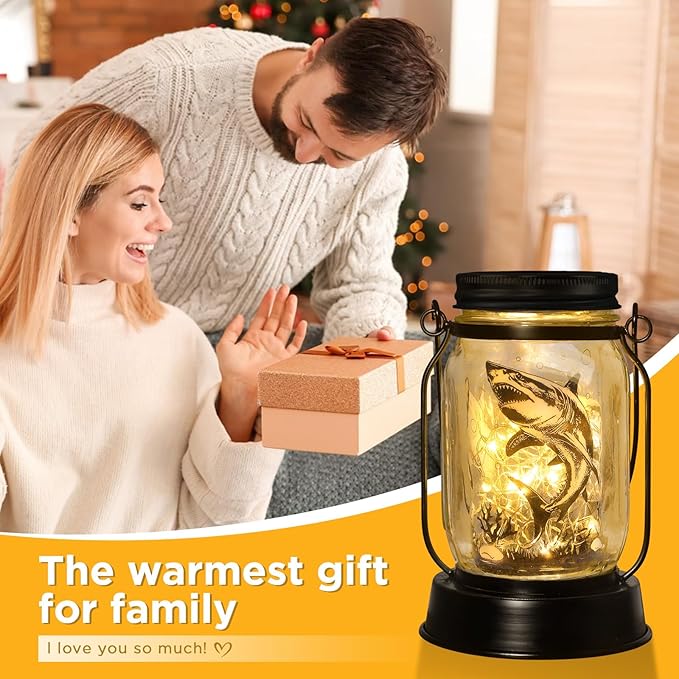 kyoryuger Shark Gifts for Women/Men Shark Solar Lanterns Dog Mom Birthday Jaws - Image 4
