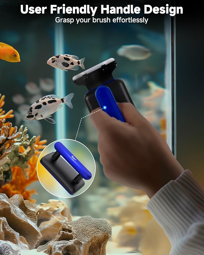AQQA Magnetic Aquarium Fish Tank Glass Cleaner, Dual-Blades Algae Scraper Glass - Image 6