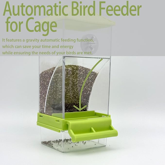 No Mess Bird Feeder Water Dispenser Set, Automatic Parrot Feeder - Image 3