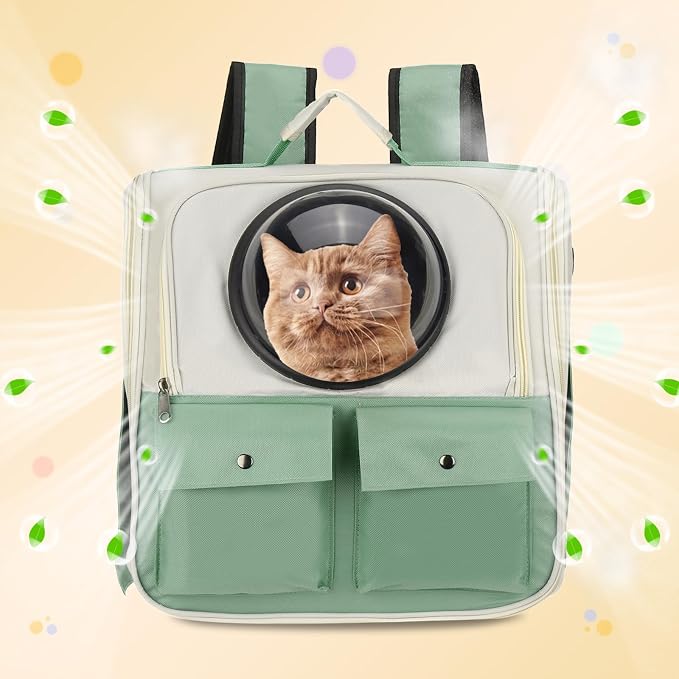 Pet Backpack Carrier, Portable and Ventilated, Oxford Cloth, Dogs Cats and - Image 6