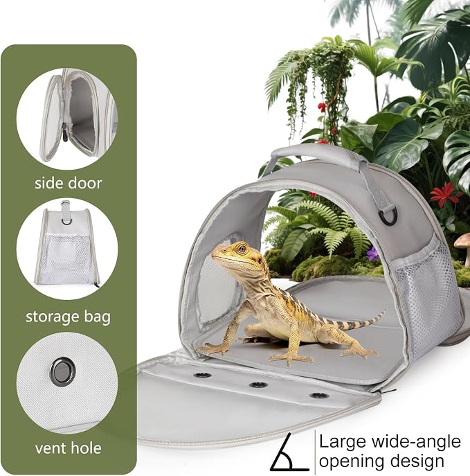 Ventilation Lizard Carrier for Bearded Dragon, Guinea Pig Carrier, Guinea Pig - Image 4