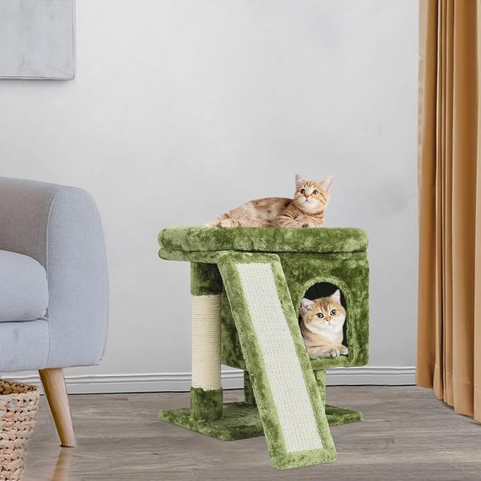 YANDLVY Small Cat Tower for Cats, Cute Cat Tree for Indoor Cats, Kittens Condo - Image 7