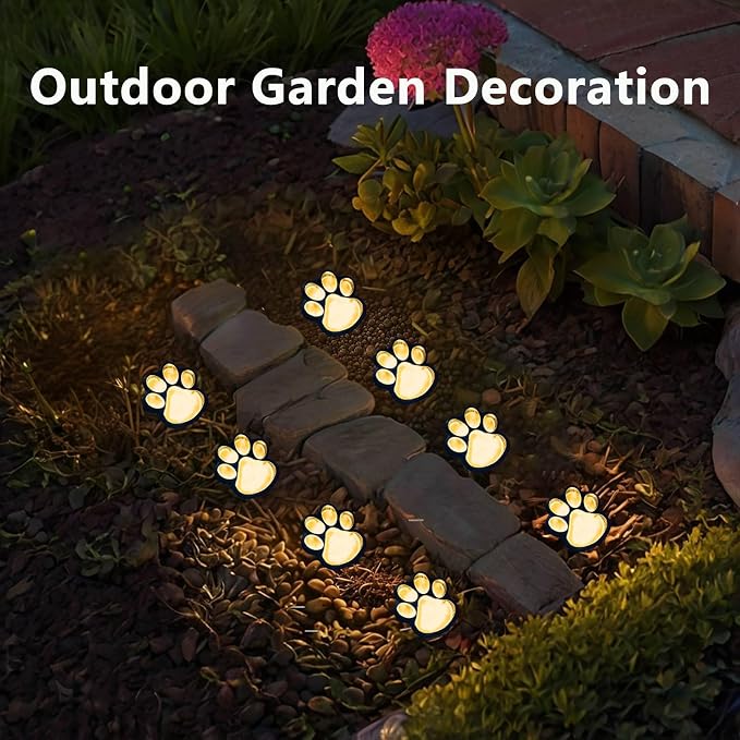Paw Print Solar Lights - Image 6