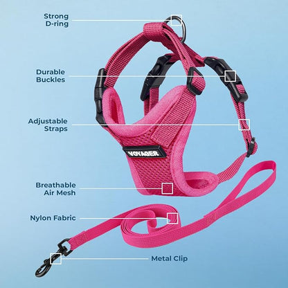 Voyager Escape-Proof Step-in Lock Cat Harness & 5ft Neoprene-Handle Leash Set - Image 3