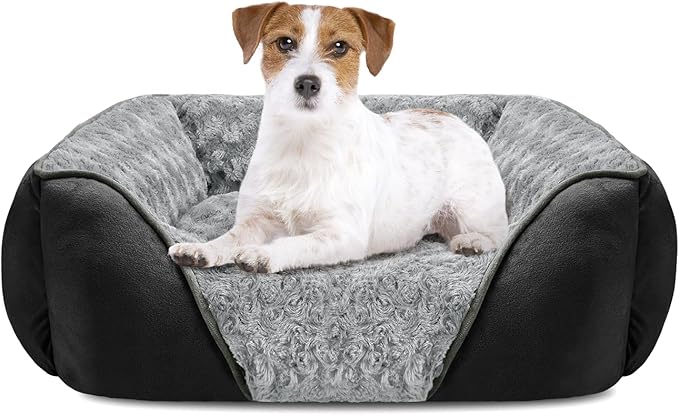INVENHO Medium Dog Bed Rectangle Washable Orthopedic Soft Calming Sleeping Pet by INVENHO