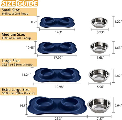 Hubulk Pet Dog Bowls 2 Stainless Steel Dog Bowl - Image 4