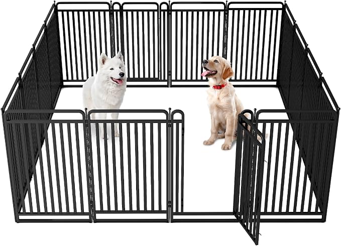 New Thickened Version Dog Playpen, 43 Inch Dog Fences by XDPET
