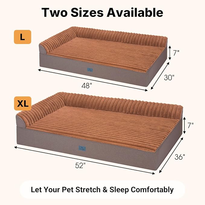 Veehoo Orthopedic Dog Bed for Large Senior Dogs, 7 Inch Thick XXL Memory Foam - Image 4