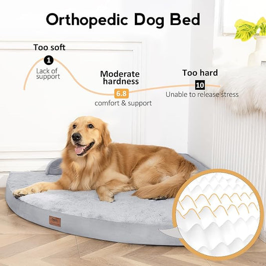 Large Dog Bed - XL Orthopedic Egg-Crate Memory Foam Dog Beds - Image 2