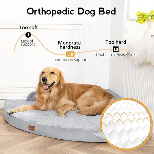 Large Orthopedic Dog Bed with Sides XXXL Dog Beds with Removable Washable Cover - Image 2