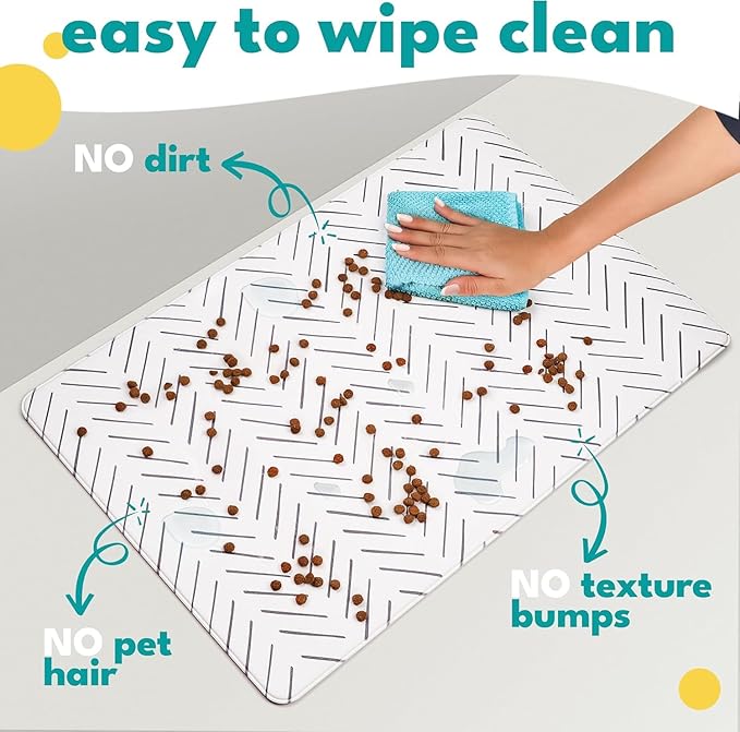 NALALAS Large Dog Mat for Food and Water, Cat Feeding Mat | Large Waterproof - Image 4