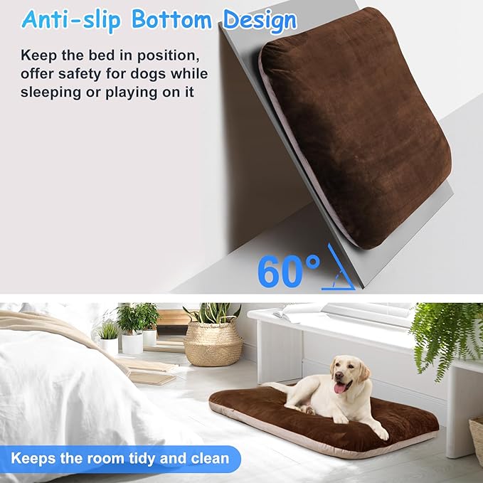 Magic Dog Super Soft Large Dog Bed Pad Mat Orthopedic Pet Beds 30 Inch Washable - Image 4