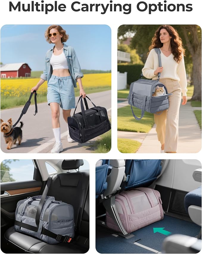 BAGSMART Cat Carrier: Soft-Sided Pet Carrier - Image 7