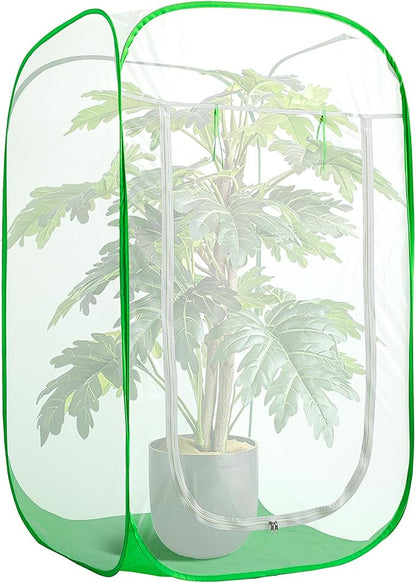 48" x 28" x 28" Pop Up Garden Mesh Plant Cover, Plant Protectors Mesh Plant by PurpleStar