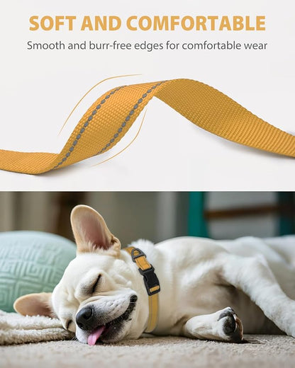 Joytale Small Dog Collar, Reflective and Adjustable Nylon Collar - Image 3