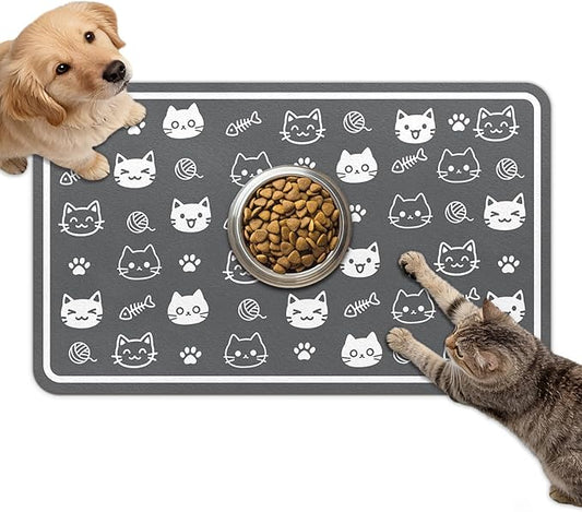Dog Food Mat for Bowls, Absorbent Quick Dry Dog Cat Mats for Food and Water by Unknown