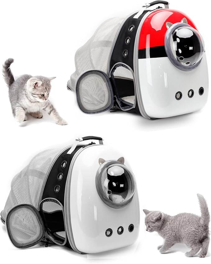 Back Expandable Cat Carrier Backpack, Backpack - Image 6