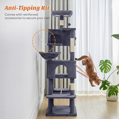 Sweetcrispy 66 Inch Cat Tree Tower, Pet Condo - Image 5
