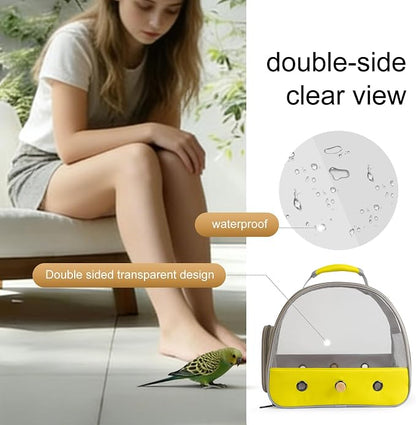 Bird Travel Carrier, Portable Small Bird Parrot Parakeet Carrier - Image 6