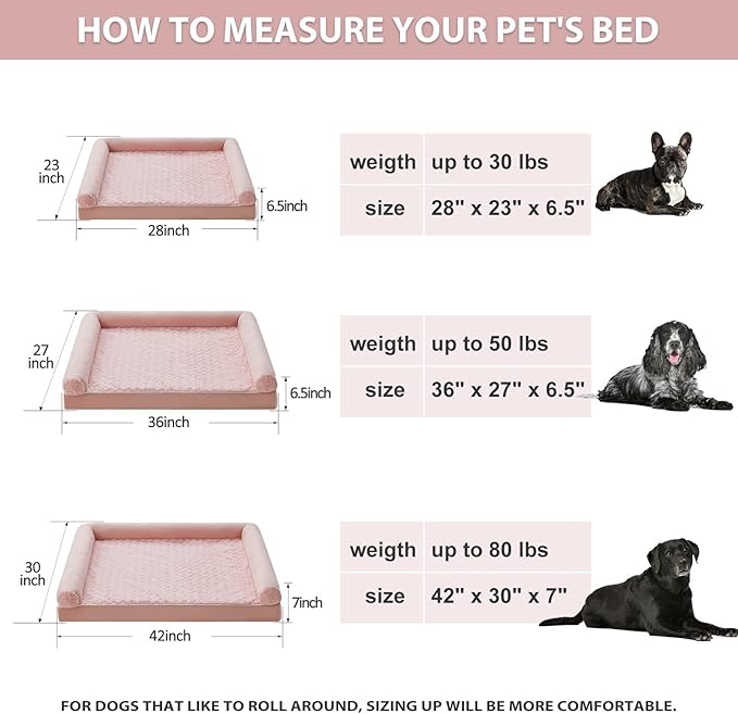 BFPETHOME Dog Beds for Large Dogs, Orthopedic Dog Bed for Medium Large Dogs - Image 6