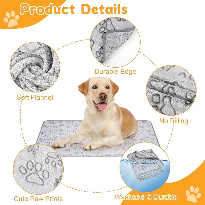 Dog Blankets for Small, Medium Dogs, Puppy Blanket Washable, Dogs Essentials - Image 3
