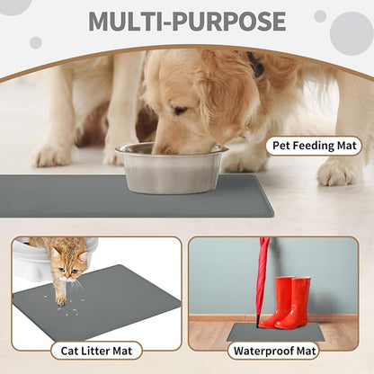 WePet Non-Slip Waterproof Pet Feeding Mat, 20x12 Inch - Image 4