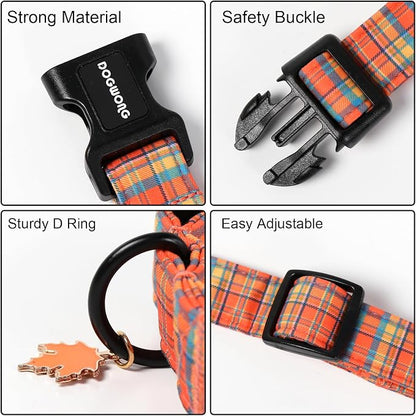 DOGWONG Fall Maple Dog Collar- Cute Classic Fall Autumn Flower Dog Collars - Image 3