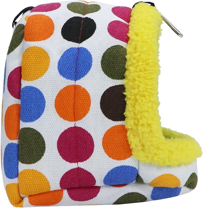 Litewoo Bird Hanging Hammock Winter Warm Parrot Nest House Bed Plush Snuggle - Image 3