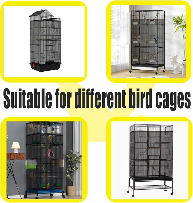 Bird Cage Seed Catcher Large Bird Cage Cover 118 * 31 inches Adjustable Net - Image 6