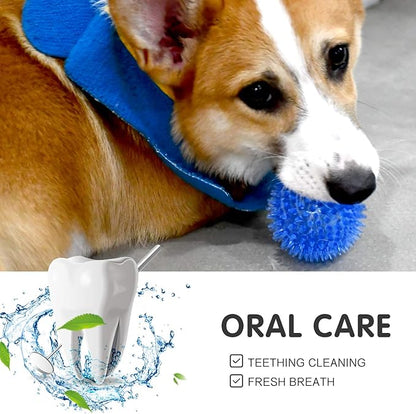 SHARLOVY Squeaky Balls for Pet Small Puppy, 6 Pack TPR Fetch Spike Balls for - Image 6