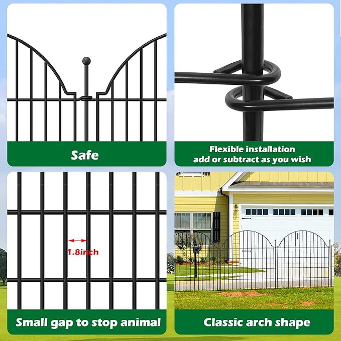 Decorative Metal Garden Fence - Image 6