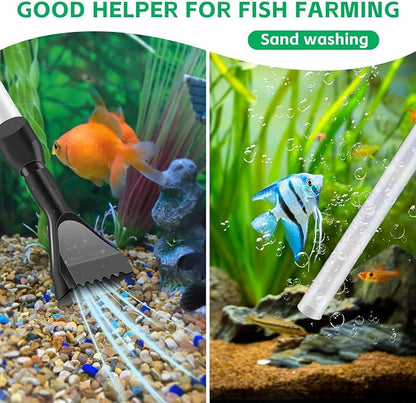 Aquarium Gravel Cleaner, Fish Tank Cleaner, Manual Vacuum Water Changer - Image 2