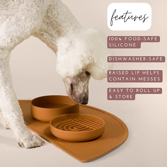 Should We Go - Waterproof Silicone Pet Food Mat - Non-Slip Spill-Proof Feeding - Image 3