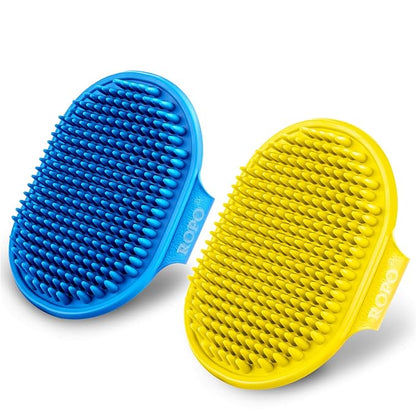 ROPO Dog Bath Brush, Dog Shampoo Brush Soothing Massage Rubber Comb by Petsupplies