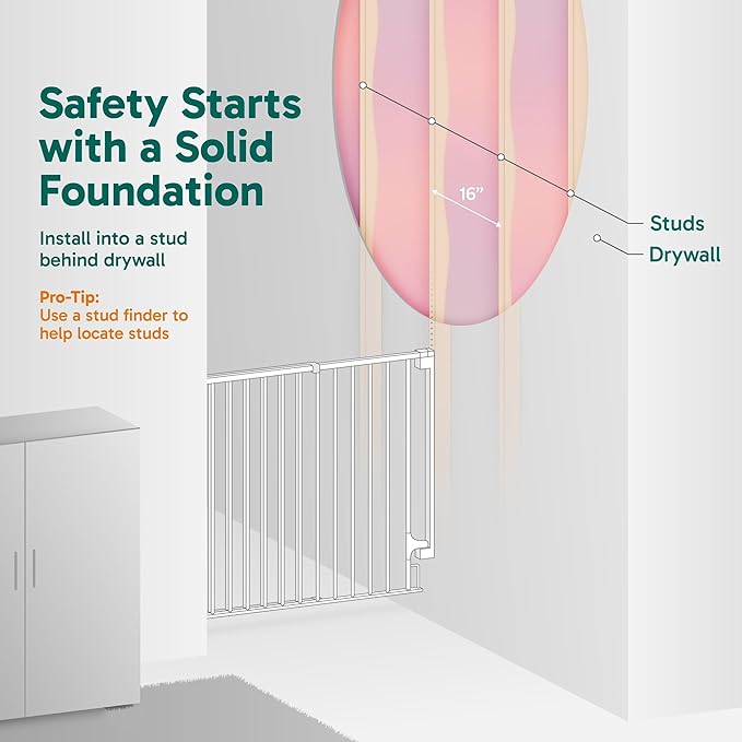 Cumbor 2 Pack 29.2-43" No Bottom Bar Baby Gate - Image 5