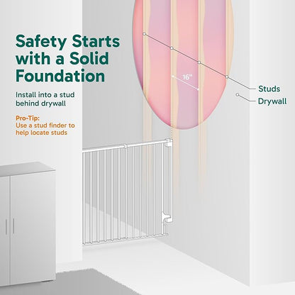 Cumbor 2 Pack 29.2-43" No Bottom Bar Baby Gate - Image 5