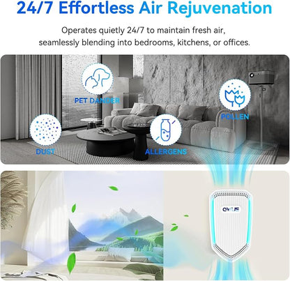 6Pack Air Ionizer Plug In, Filterless Home Negative Air Purifier, Quiet Air - Image 6