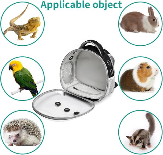 Portable Travel pet Backpack Carrier Hamster Bag Guinea Pig Bird Small Dog cat - Image 2