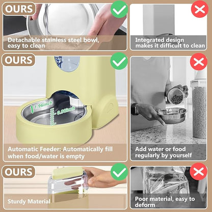 HWONMTE Portable Automatic Cat Feeder and Water Dispenser - Image 4