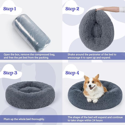rabbitgoo Calming Dog Bed for Small Medium, 30 inches Pet Bed Machine Washable - Image 9