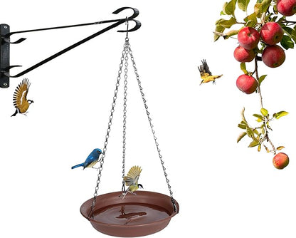 Hanging Bird Bath for Outside, VUWEZ Hanging Birdbath & Bird Feeder for Outdoors - Image 8