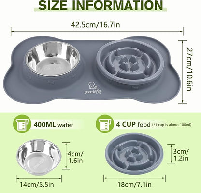 Pecute Slow Feeder Dog Bowls to Slow Down Eating, Dog Bowl Slow Feeder - Image 8