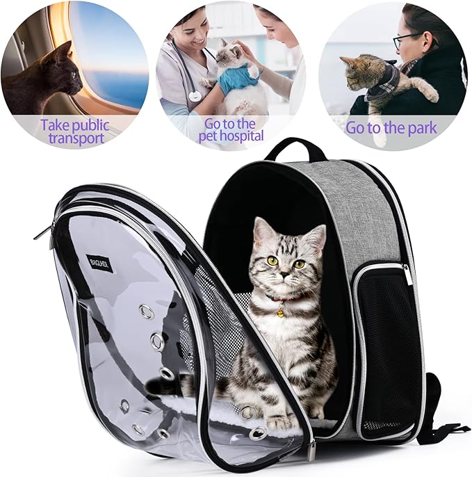 BAGLHER Cat Carrier Backpack Bubble - Image 7