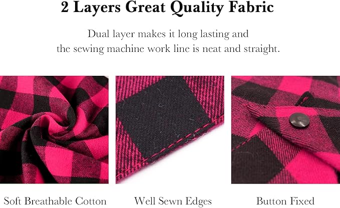 Birthday Plaid Dog Bandana - Image 5