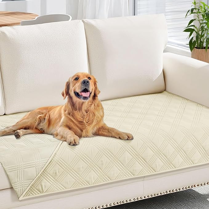 hyha Waterproof Dog Blanket, Reversible Pet Bed Blanket, Soft Sofa Couch Cover by hyha