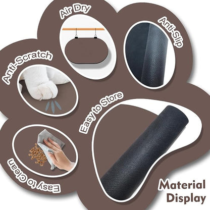 Cat Food Mat 24''x16'', Absorbent Cat Mats - Image 3