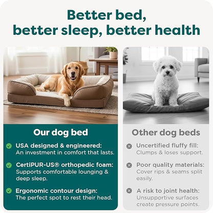 Furhaven Orthopedic Dog Bed for Large Dogs w/ Removable Bolsters & Washable - Image 7