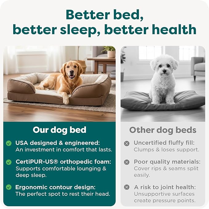 Furhaven Orthopedic Dog Bed for Large/Medium Dogs w/ Removable Bolsters & - Image 7