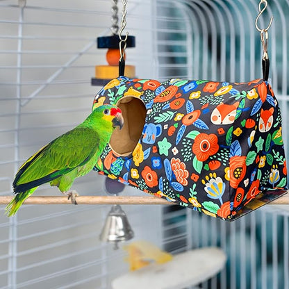 Bird Warm Bed Sleeping Nest House Snuggle Hanging Hut Hammock Hideaway Cave - Image 3